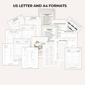 adhd smart goal setting template worksheet 2026 planner