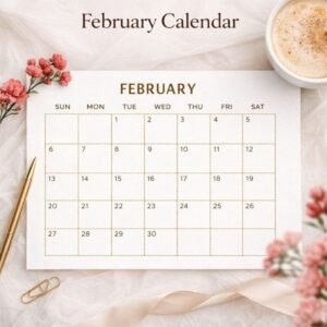 Home 26 february digital planner printable | valentine bundle