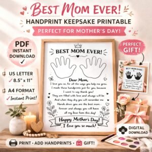 Home 5 Mother’s Day Handprint Art And Keepsake