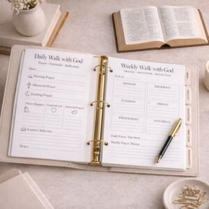 printable prayer journal and digital faith planner