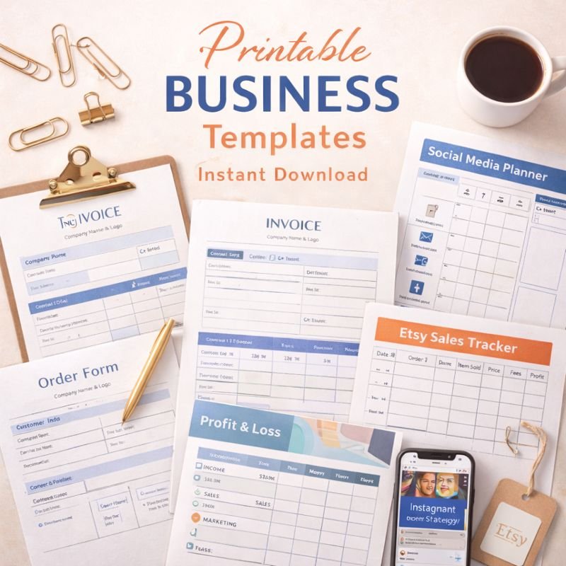 Rosy Printables Business Templates