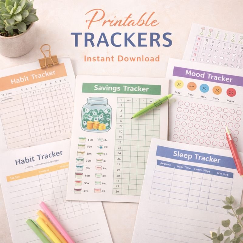 Trackers - Rosy Printables