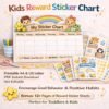 Kids Chore Chart and Reward Stickers 18 Kids Chore Chart