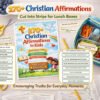 Kids Lunchbox Christian Affirmation Cards 16 1